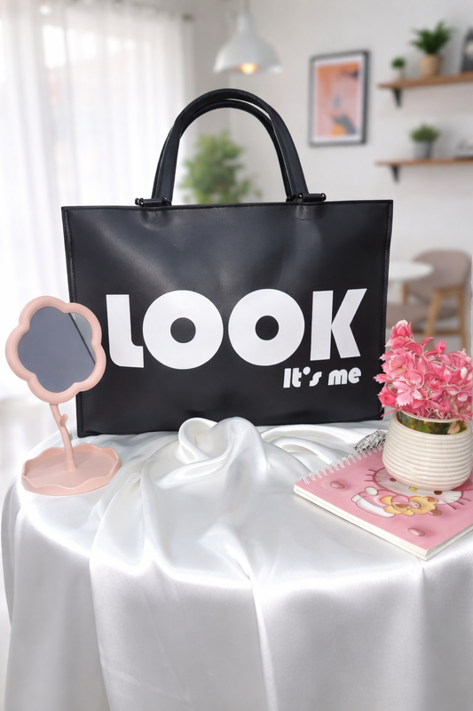LOOK It’s Me Premium Black Handbag
