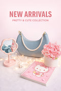 Elegant Pearl Chain Shoulder Bag – Sky Blue | Rubi's Collection