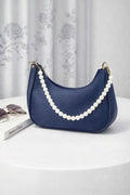 Elegant Pearl Chain Shoulder Bag – Blue |Rubi's Collection