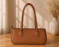 Women's Brown Leather Shoulder Bag.